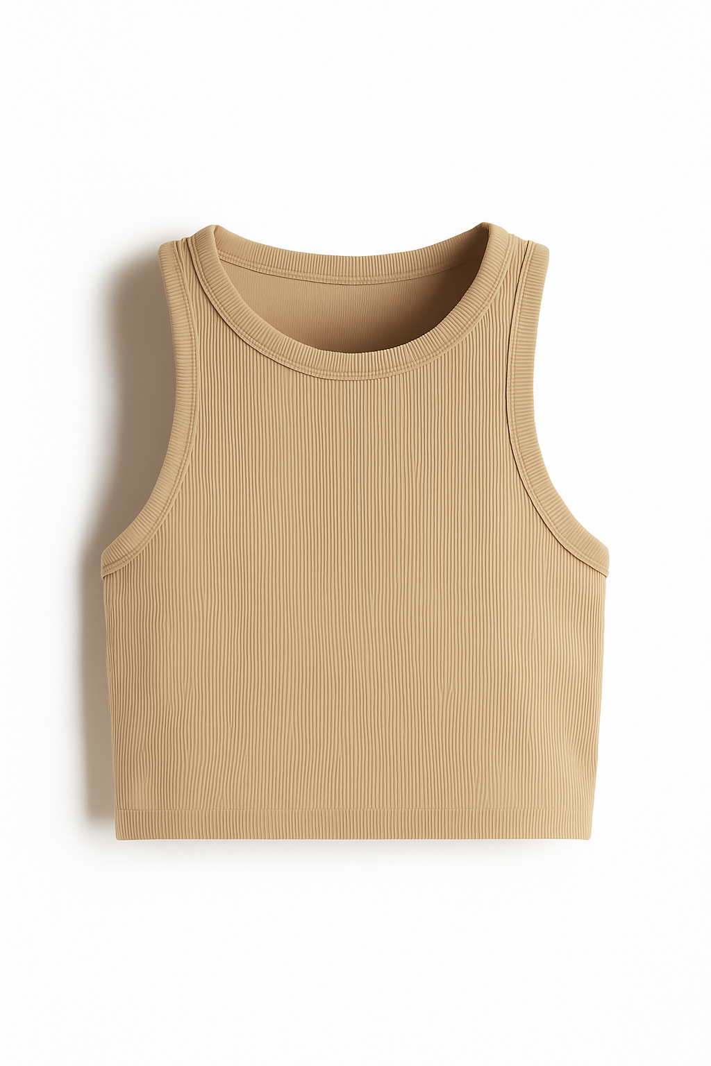 Ribbed Sleeveless Crop Top