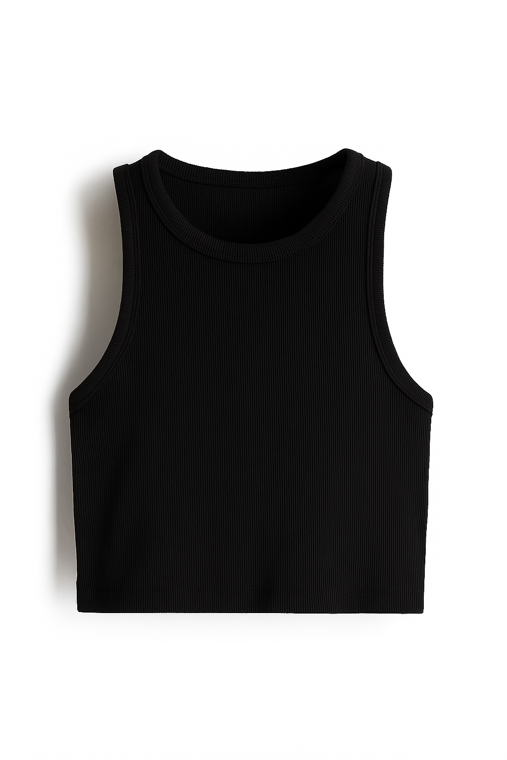 Ribbed Sleeveless Crop Top