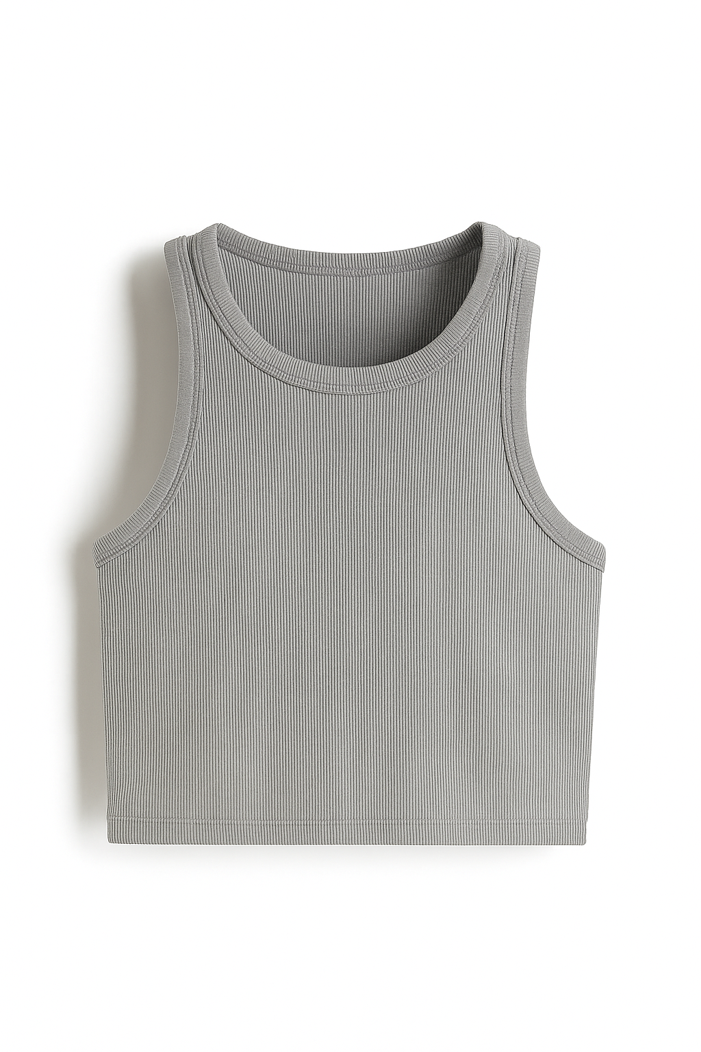 Ribbed Sleeveless Crop Top