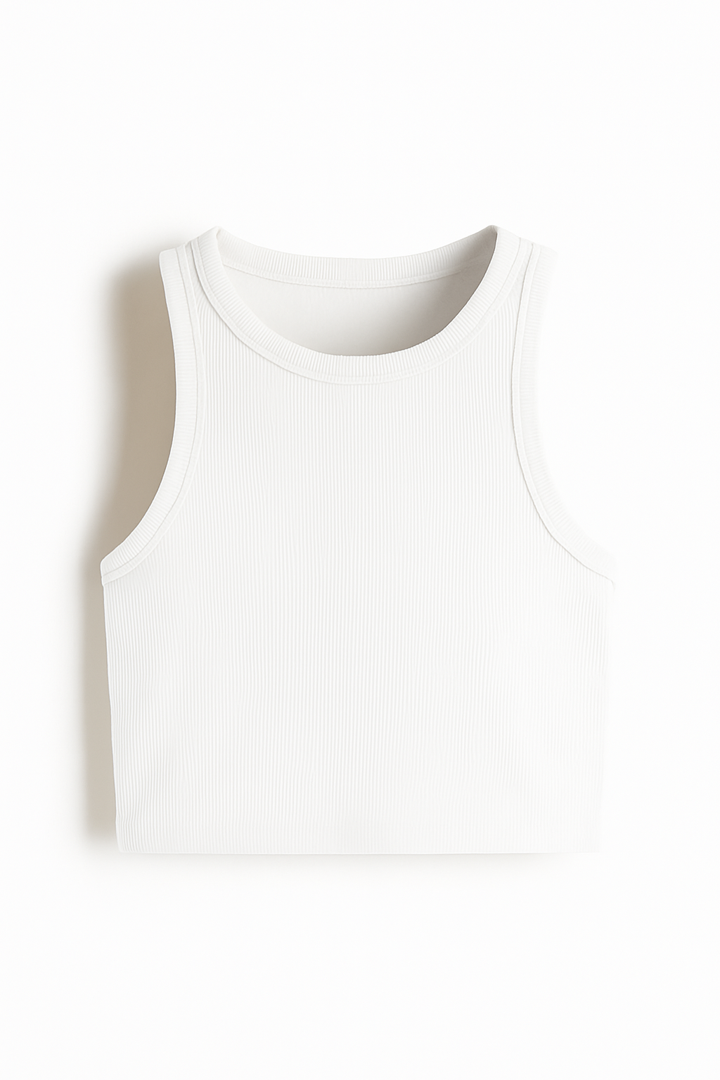 Ribbed Sleeveless Crop Top